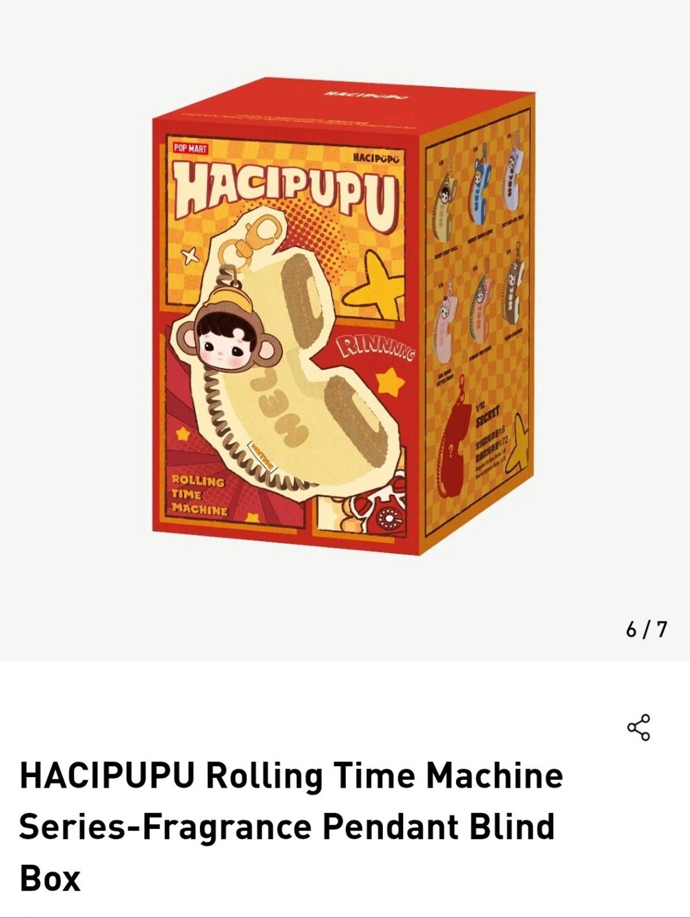 Hacipupu Rolling Time Machine Series-Fragrance Pendant Opened Blind Box
